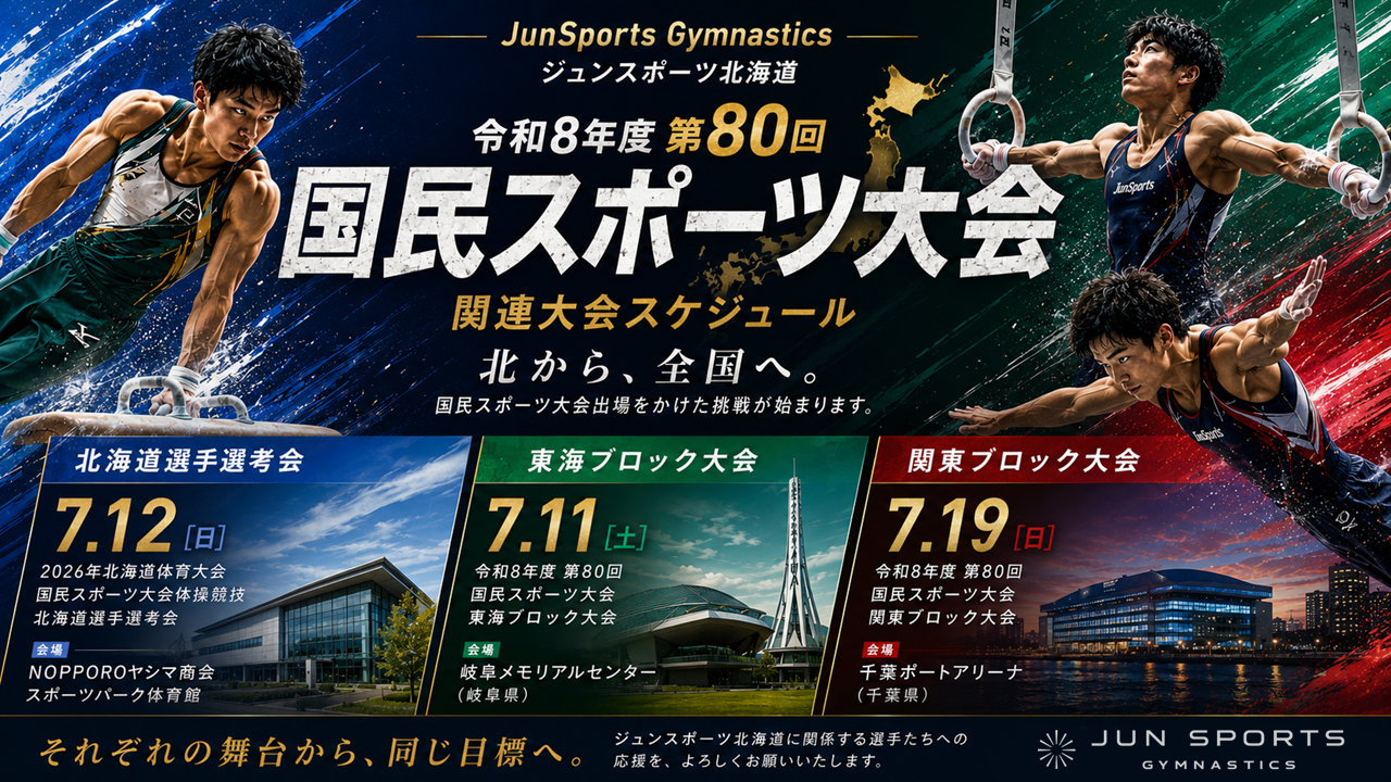 令和8年度 第80回国民スポーツ大会｜関連大会スケジュール
